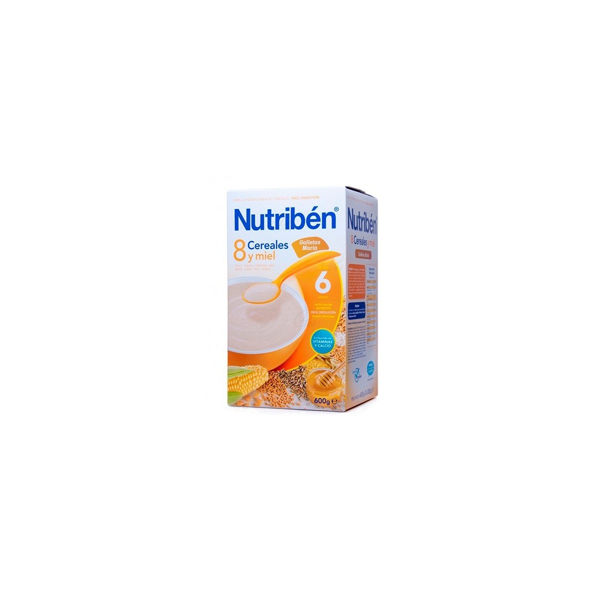 NUTRIBEN 8 CEREALES Y MIEL GALLETAS MARIA (600 G)