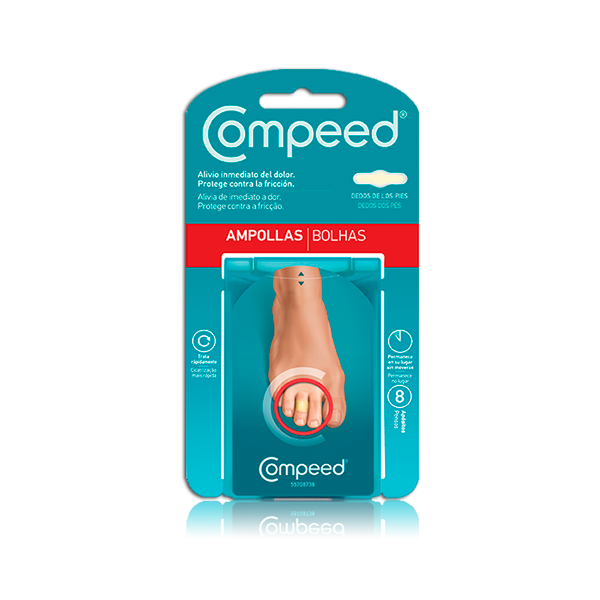 COMPEED AMPOLLAS - HIDROCOLOIDE (DEDOS PIES 8 U)