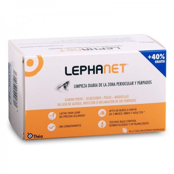 LEPHANET TOALLITAS 30 UNIDADES + 12 UNIDADES GRATIS