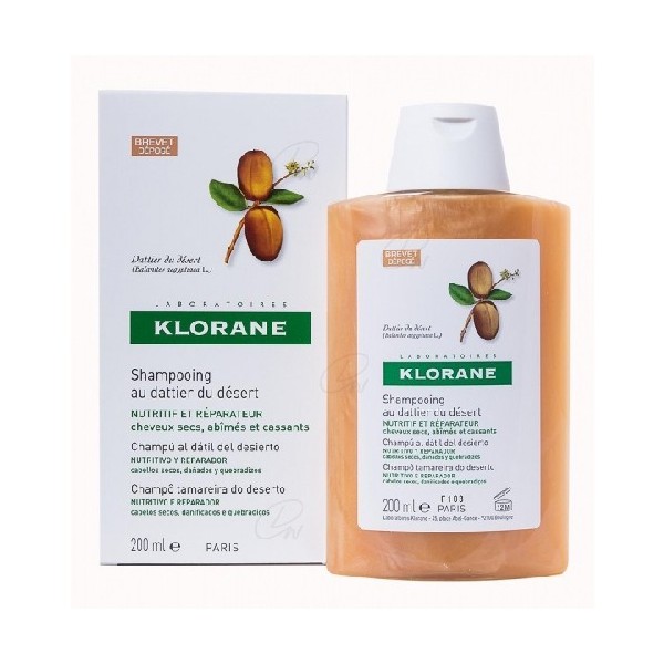 KLORANE CHAMPU NUTRITIVO A LA MANTECA DE MANGO (200 ML)