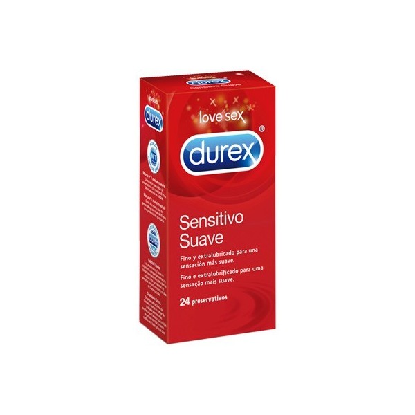 DUREX SENSITIVO SUAVE - PRESERVATIVOS (24 U)