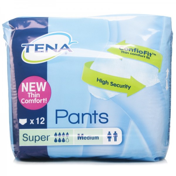 TENA PANTS SUPER (T- MED 12 U)