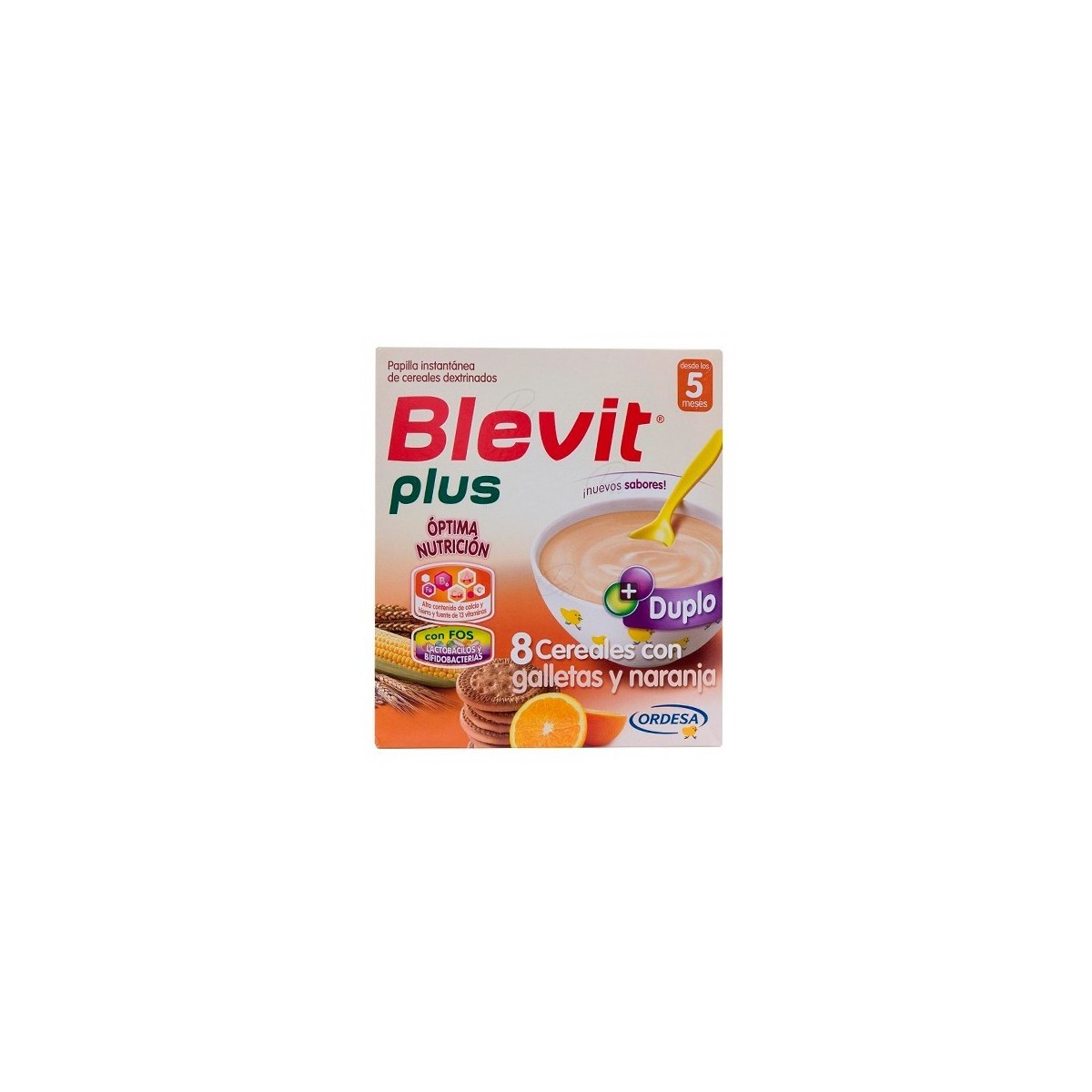 BLEVIT PLUS 8 CEREALES Y GALLETAS 600G