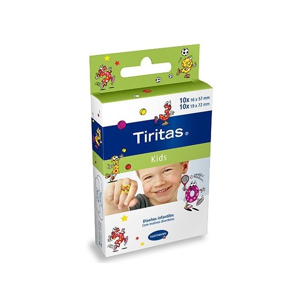 TIRITAS KIDS - APOSITO ADHESIVO (2 TAMAÑOS 20 U)