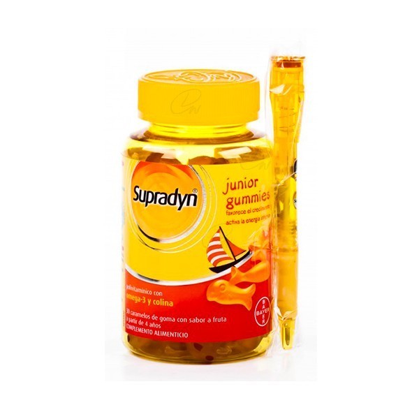 SUPRADYN JUNIOR GUMMIES CARAMELOS DE GOMA 30 U 
