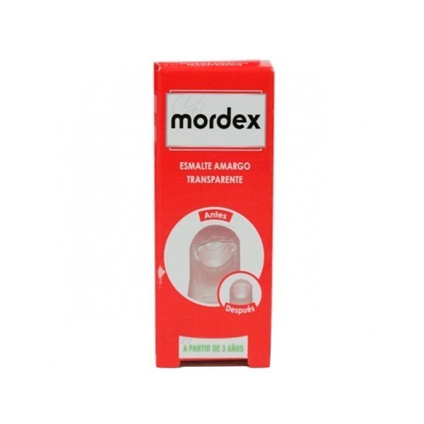 MORDEX ESMALTE AMARGO TRANSPARENTE (CON PINCEL 9 ML)