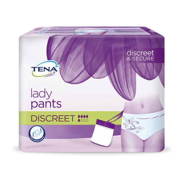 TENA LADY PANTS  DISCREET  (T - MED 12 U)