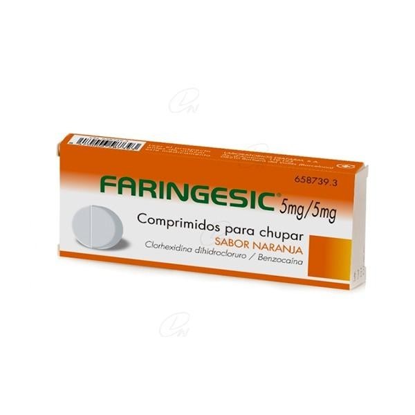 FARINGESIC 20 COMPRIMIDOS PARA CHUPAR SABOR NARANJA
