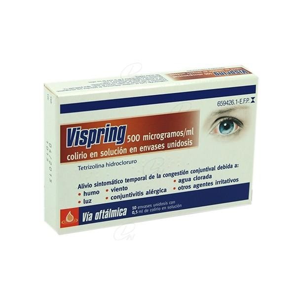 VISPRING COLIRIO UNIDOSIS 10 VIAL