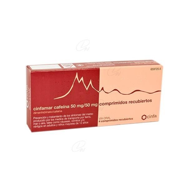 CINFAMAR CAFEINA 4 COMPRIMIDOS
