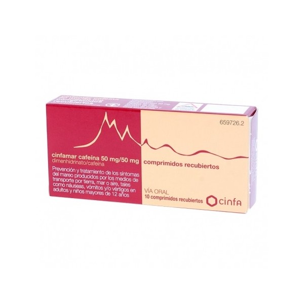 CINFAMAR CAFEINA 10 COMPRIMIDOS