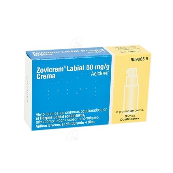 ZOVICREM LABIAL 2 G BOMBA DOSIFICADORA