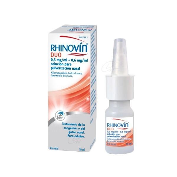 RHINOVIN DUO 0.5 + 0.6 MG/ML PULVERIZACION NASAL 10 ML