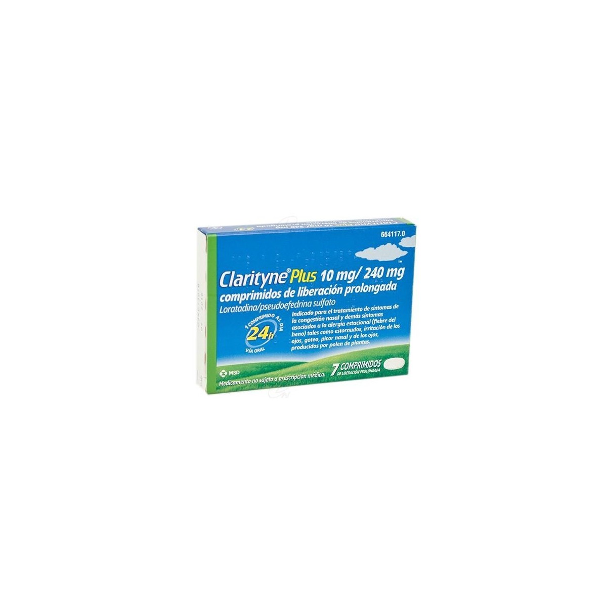 CLARITYNE PLUS 10/240 MG 7 COMPRIMIDOS LIB...