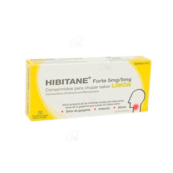 HIBITANE FORTE LIMON 20 COMPRIMIDOS