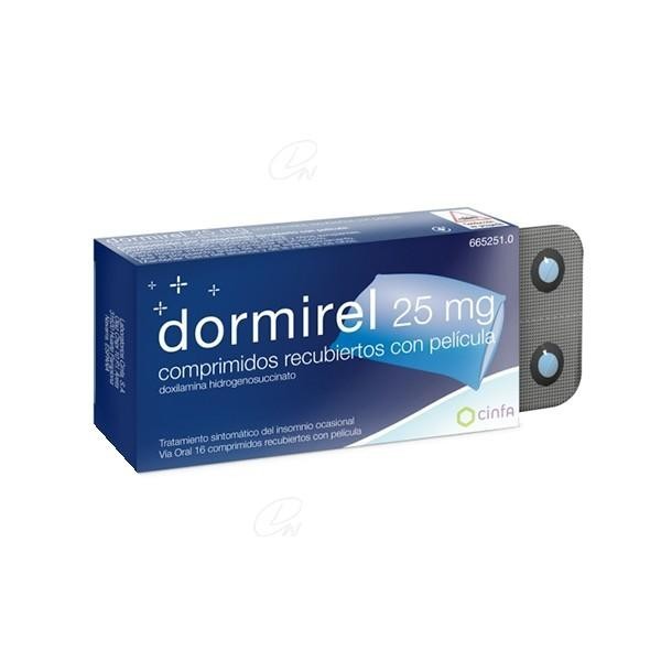 DORMIREL 25 MG 16 COMPRIMIDOS RECUBIERTOS