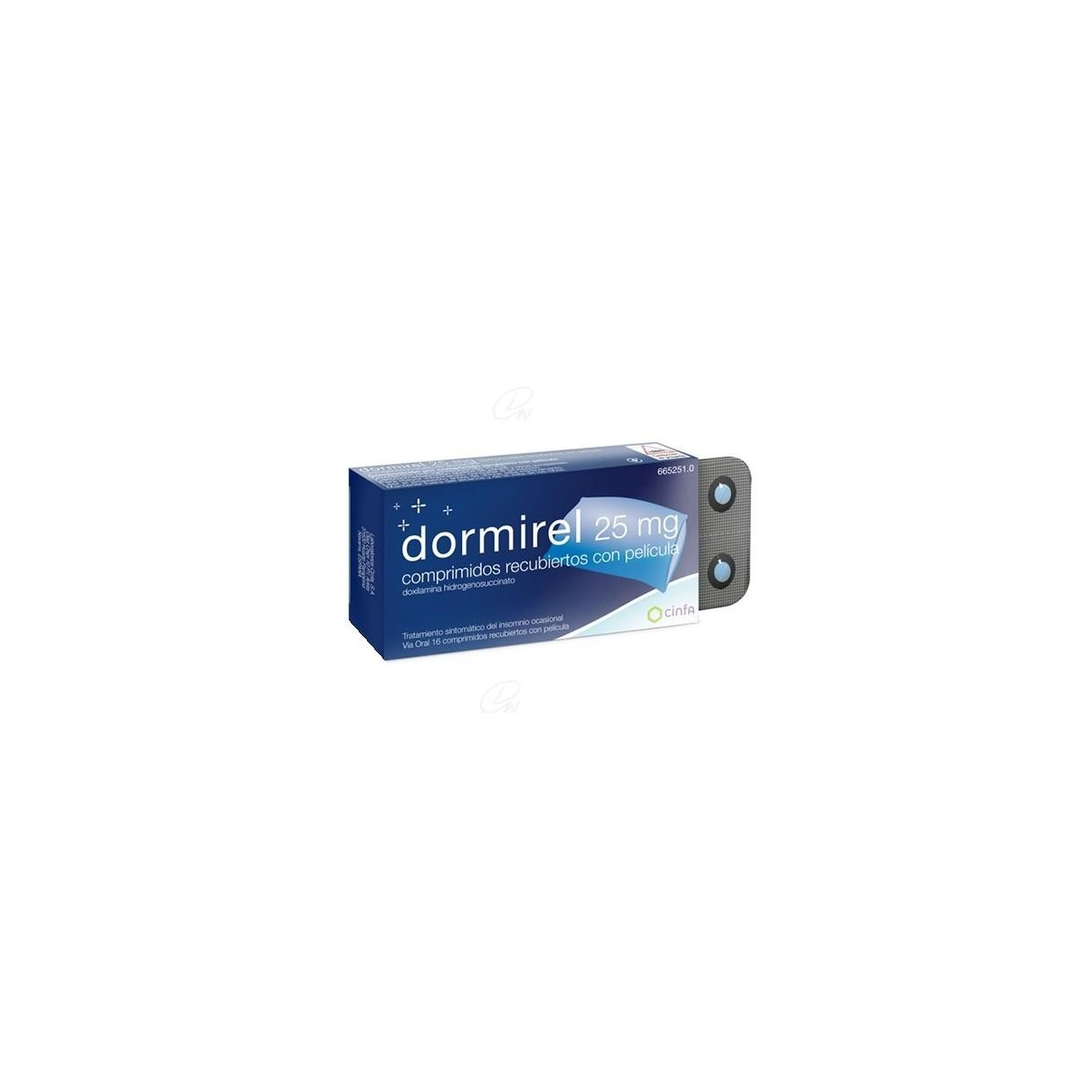 DORMIREL 25 MG 16 COMPRIMIDOS RECUBIERTOS