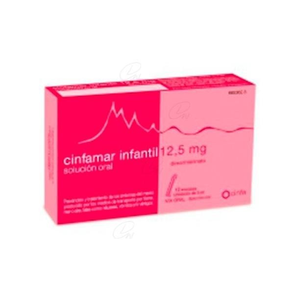 CINFAMAR INFANTIL 12,5MG SOLUCION ORAL 12 SOBRES