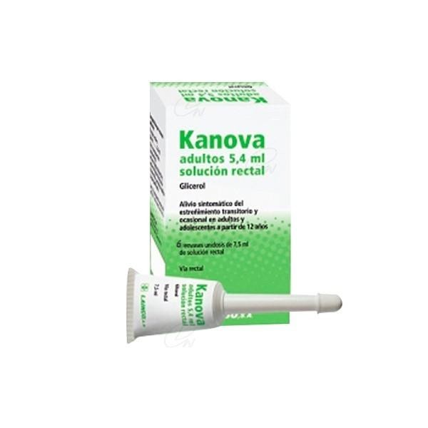 KANOVA ADULTOS 5,4 ML SOLUCION RECTAL 6 ENEMAS