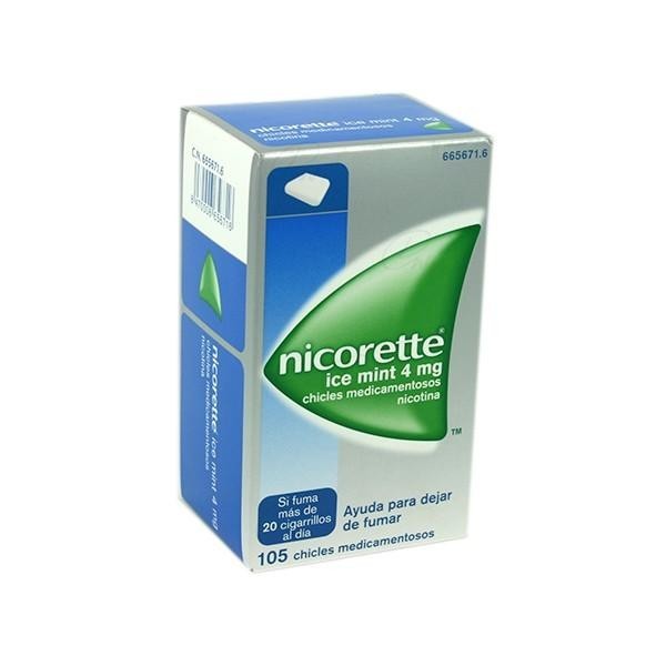 NICORETTE ICE MINT 4 MGR 105 CHICLES