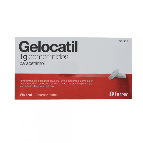 GELOCATIL 1G 10 COMPRIMIDOS