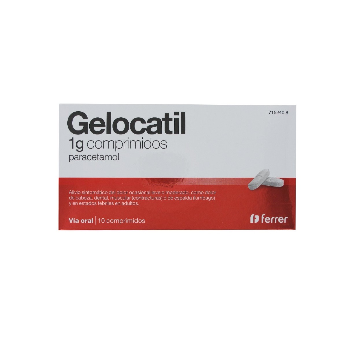 GELOCATIL 1G 10 COMPRIMIDOS