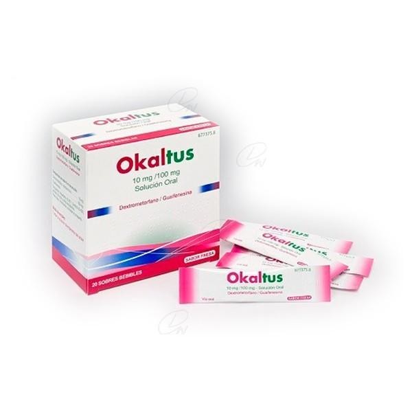 OKALTUS 10 MG/100 MG SOLUCION ORAL 20 SOBRES