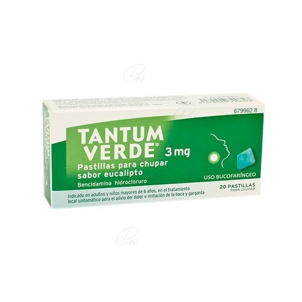 TANTUM VERDE 3 MG 20 PASTILLAS SABOR EUCALIPTO