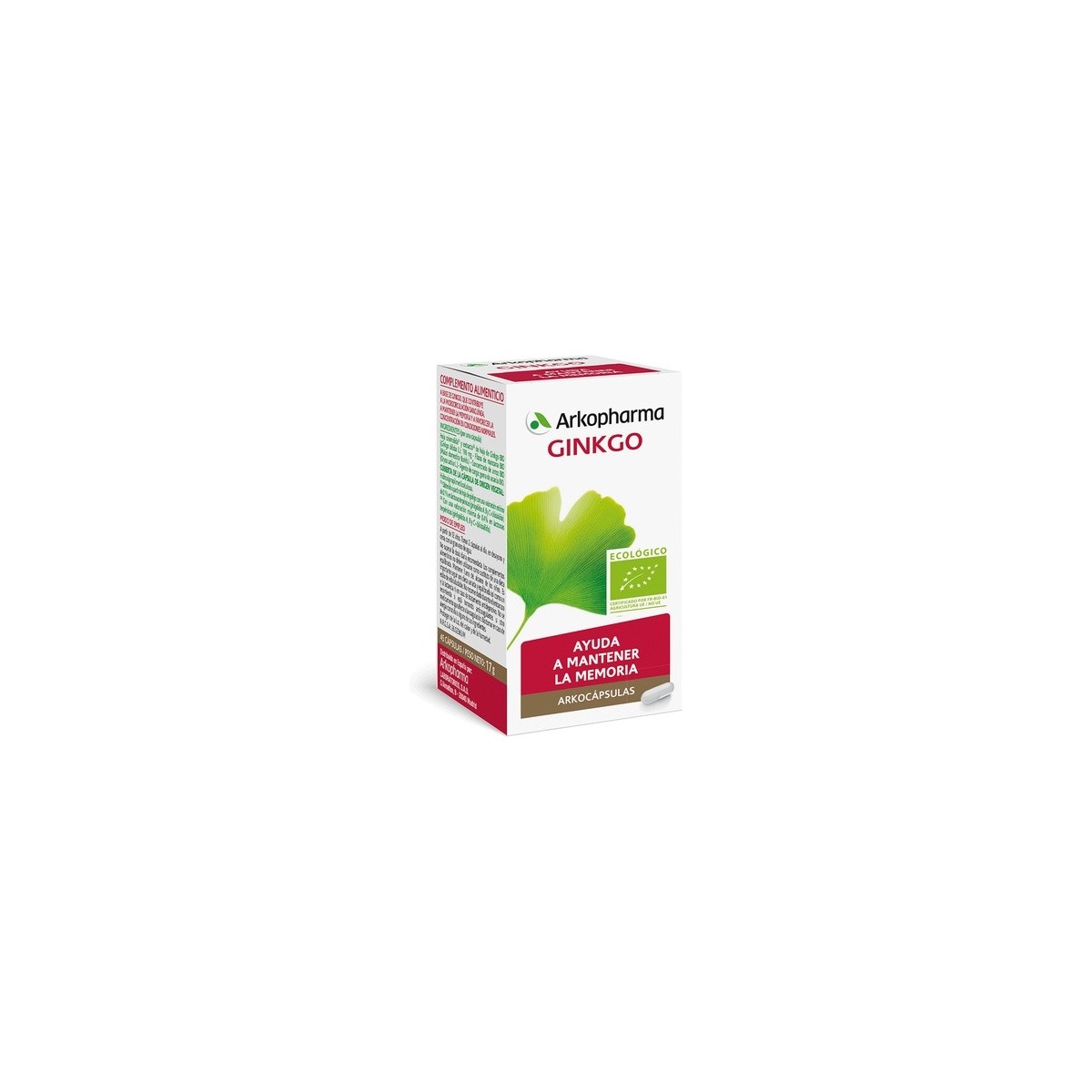 ARKOPHARMA GINKGO 180 MG 50 CAPSULAS