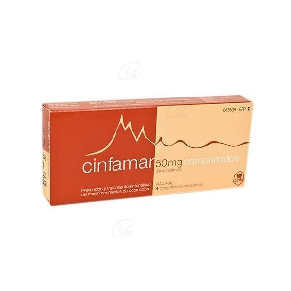 CINFAMAR 50 MG  4 COMPRIMIDOS