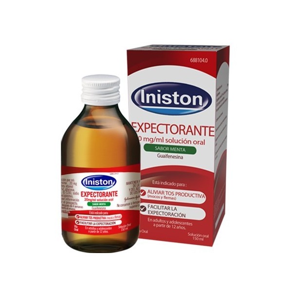 INISTON EXPECTORANTE 20 MG/ML JARABE SABOR MENTA 150 ML