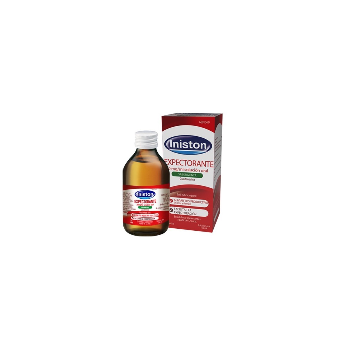 INISTON EXPECTORANTE 20 MG/ML JARABE SABOR...