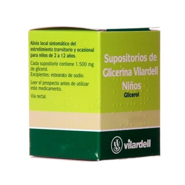 SUPOSITORIOS DE GLICERINA VILARDELL NIÑOS 12 SUPOSITORIOS
