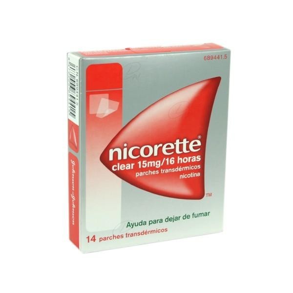 NICORETTE CLEAR 15 MG 14 PARCHES