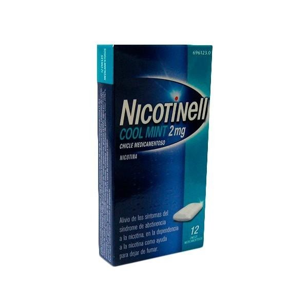 NICOTINELL COOL MINT 2 MG 12 CHICLES
