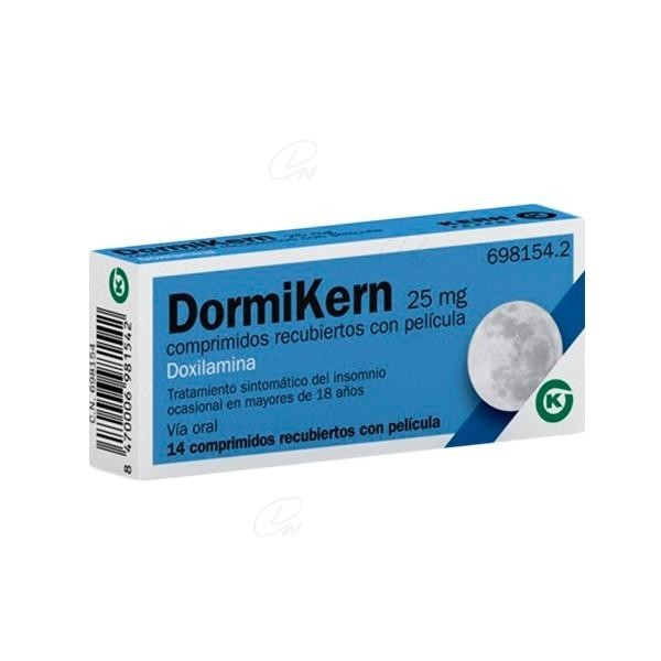 DORMIKERN 25 MG 14 COMPRIMIDOS RECUBIERTOS CON PELICULA