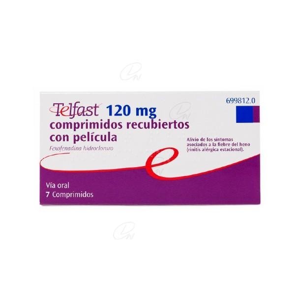 TELFAST 120 MG 7 COMP