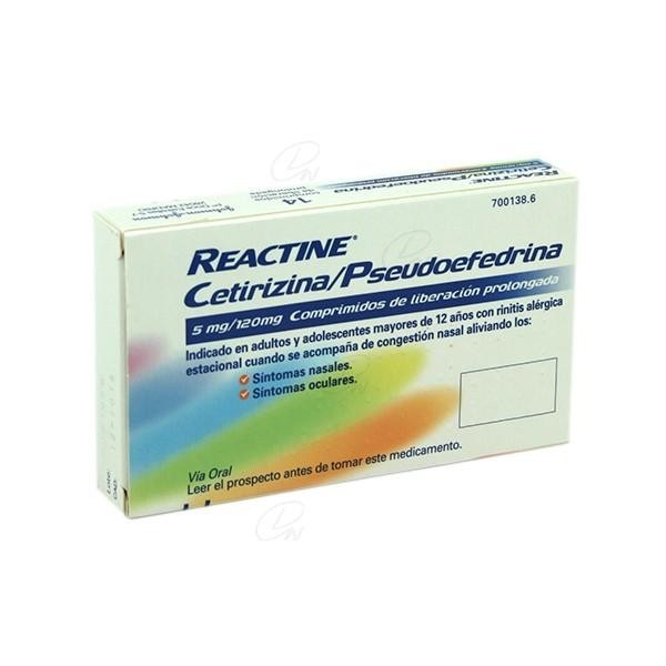 REACTINE PLUS 14 COMP