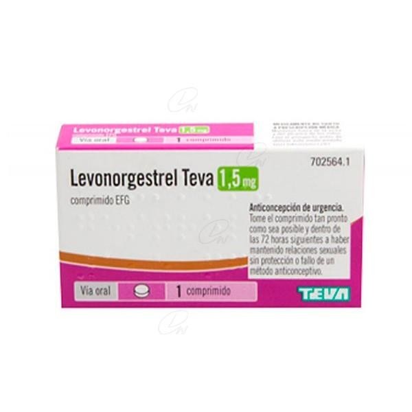 LEVONORGESTREL TEVA EFG 1.5 MG 1 COMPRIMIDO