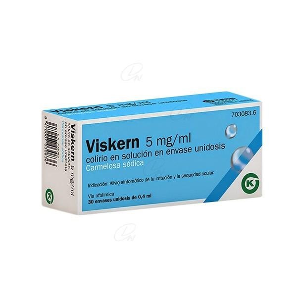 VISKERN 5 MG/ML COLIRIO 30 MONODOSIS 0.4 ML
