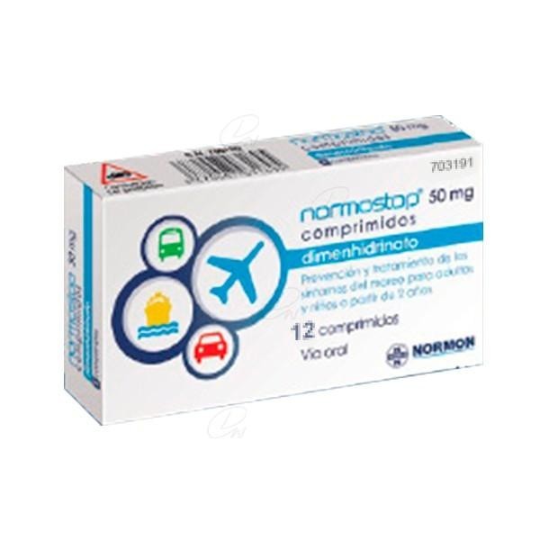 NORMOSTOP 50 MG 12 COMPRIMIDOS