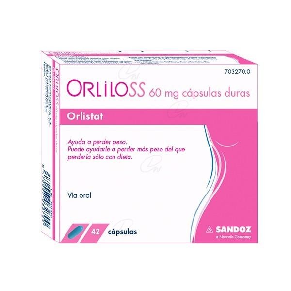 ORLILOSS 60 MG 42 CAPSULAS DURAS