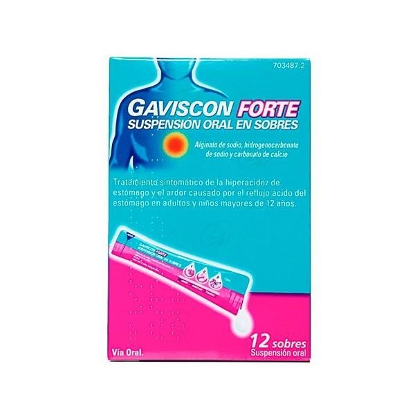 GAVISCON FORTE 12 SOBRES 10 ML SUSPENSION ORAL