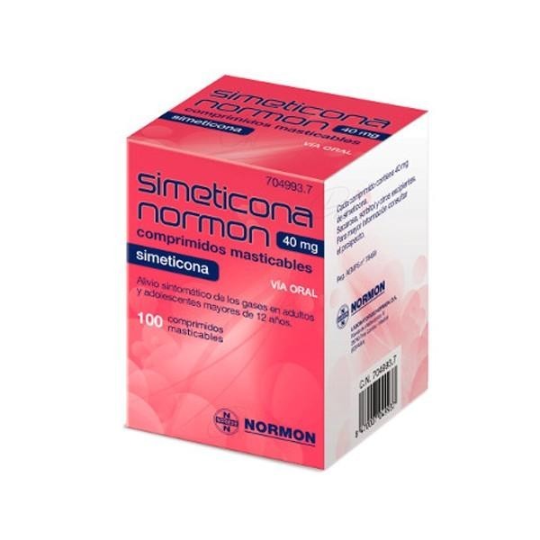 SIMETICONA NORMON 40 MG 100 COMPRIMIDOS MASTICABLES
