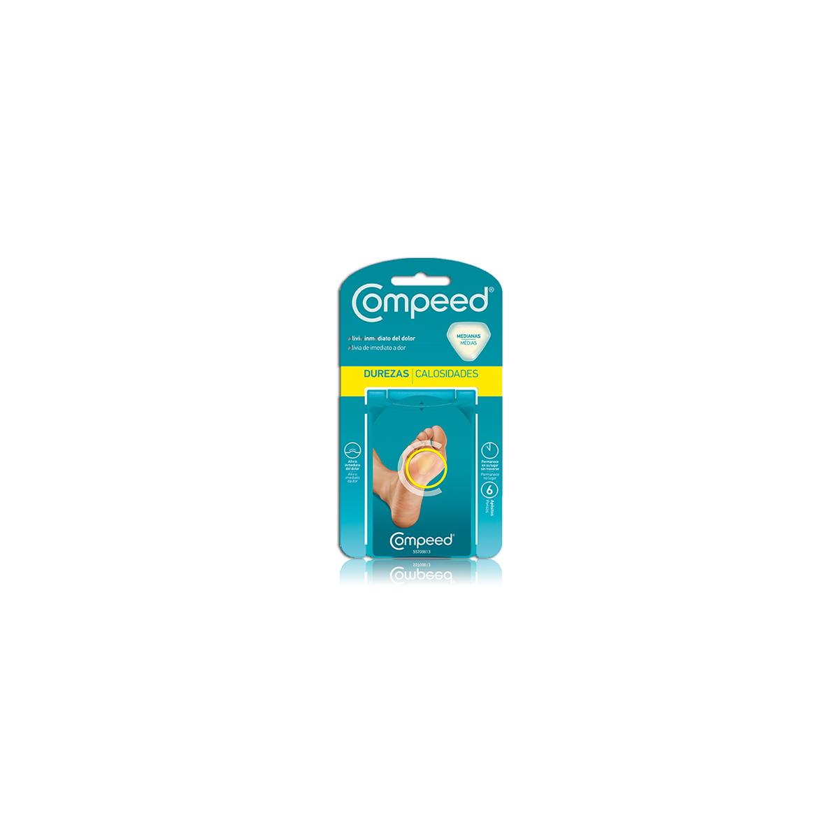 COMPEED DUREZAS - HIDROCOLOIDE (T- MED 6 U)