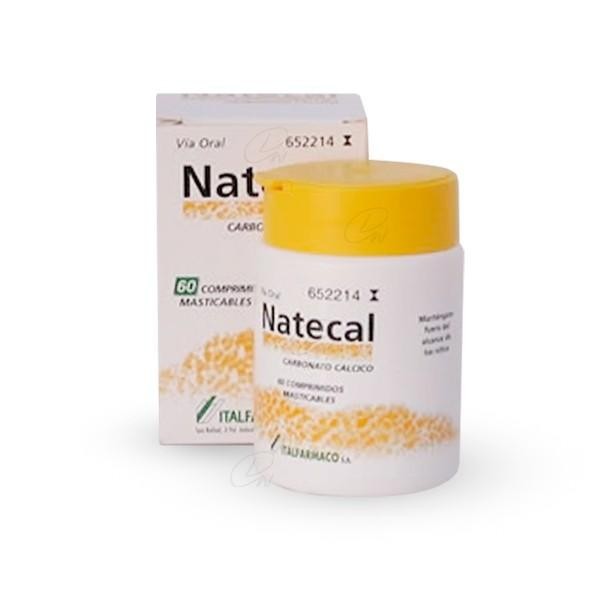NATECAL 600 MG 20 COMPRIMIDOS MASTICABLES