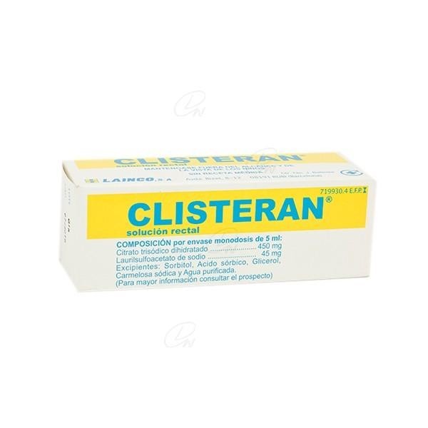CLISTERAN SOLUCION RECTAL 1 X 5 ML