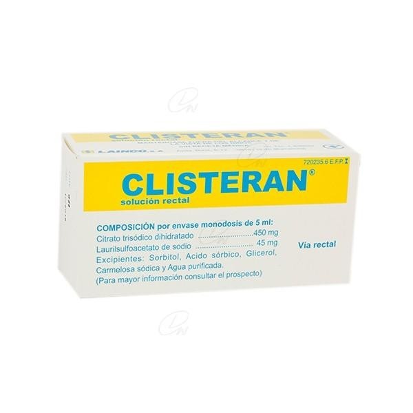 CLISTERAN SOLUCION RECTAL 4 X 5 ML