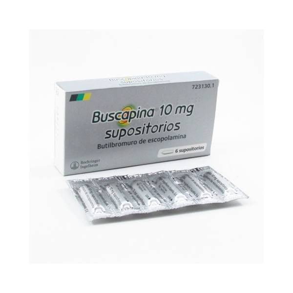 BUSCAPINA 10 MG 6 SUPOSITORIOS