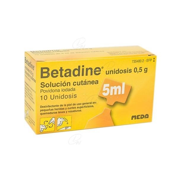 BETADINE UNIDOSIS 10 UN 5 ML
